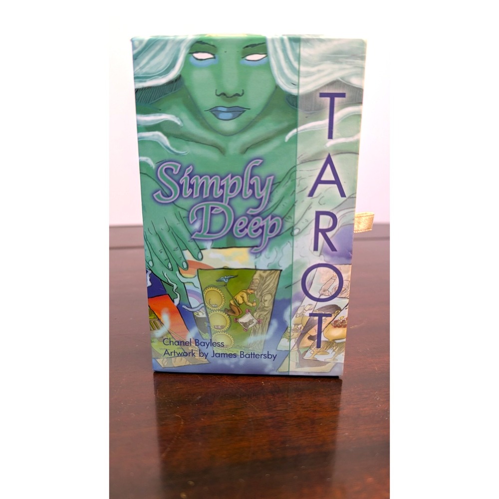 Simply Deep Tarot Deck Chanel Bayless James Battersby Schiffer Guidebook 78 Card